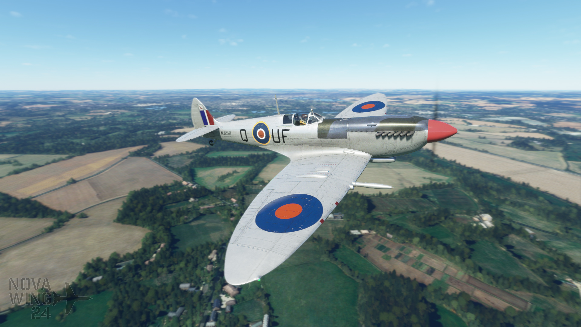 Supermarine Spitfire Lf Mk Ixc Mj250 The Silver Spitfire Novawing24